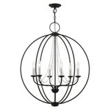 Arabella 6 Light Large Pendant 33.63 Inch Tall by Livex - 40916