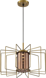 Wired 1 LED Light Small Chandelier by Nuvo - 62-135
