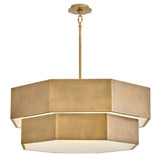 Facet 60W 12 LED Medium Convertible Chandelier 38 Inch Wide by Hinkley - 46995