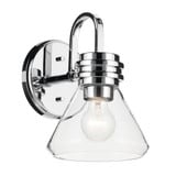 Farum 1 Light Wall Sconce 9.5 Inch Tall and 7.25 Inch Wide by Kichler - 55153CLR