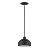 Domma 1 Light Mini Pendant 12.75 Inch Tall and 8 Inch Wide by Livex - 51513