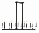 Bailey 12 Light Oversized Linear Chandelier by Crystorama - BAI-A2112