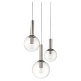 Bubbles 3 Light Pendant 22 Inch Tall and 20 Inch Wide by Sonneman - 3763