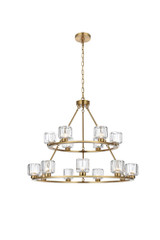 Cadence 15 Light Chandelier 29 Inch Tall and 36 Inch Wide by Elegant - 5100L236
