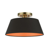 Palma 1 Light 13 Inch Wide Semi Flush Mount by Livex - 51357