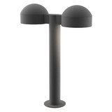 REALS 2 LED Dome Cap and Plate Lens Double Bollard 17.75 Inch by Sonneman - 7306DCPL