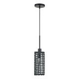 Twinewell 1 Light Mini Pendant 25 Inch Tall and 5.13 Inch Wide by Livex - 60451