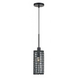 Twinewell 1 Light Mini Pendant 25 Inch Tall and 5.13 Inch Wide by Livex - 60451