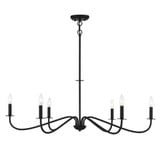 Jasmine 6 Light Chandelier 14 Inch Tall and 42 Inch Wide by Savoy House - L1-2220-6