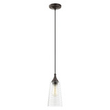 Art Glass One Light Mini Pendant by Livex - 40637