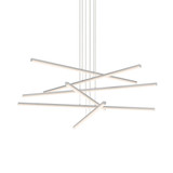 Stix 504W 6 LED 6 Arm Chandelier 6 Inch H and 40 Inch W by Sonneman - 2766-J20