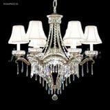 Dynasty Cast Brass 7 Light Medium Chandelier by James Moder 94346PW-55 - 94346PW-55