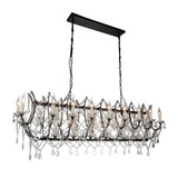 Phraya 24 Light Oversized Linear Chandelier by CWI - 9910P58-151758