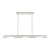 Acra 3 Light Tubular Linear Chandelier by Livex - 45917