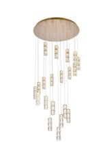 Polaris 20 LED Light Oversized Round Chandelier by Elegant - 3500D38