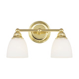 Somerville 2 Light Vanity Light 15 Inch Wide by Livex - 13662