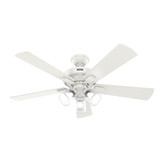 Crestfield 5 Blade Ceiling Fan with Light Kit 52 Inches Wide by Hunter Fans - 51C
