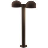 REALS 2 LED Dome Cap and Plate Lens Double Bollard 23.75 Inch by Sonneman - 7307DCPL
