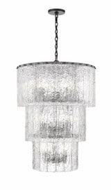 Glacier 12 Light Chandelier 38 Inch Tall and 27.5 Inch Wide by Z-Lite - 1943-36