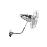 Bruna Parede Ceiling Fan 13 Inches Wide Damp Rated by Matthews Fans - BP-19-D