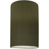 Ambiance 12W 1 LED Small Cylinder Closed Top Wall Sconce by Justice Design - CER-5940-LED1-1000