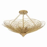 Doral 6 Light 24 Inch Wide Semi Flush Mount by Crystorama - DOR-B7706_CEILING