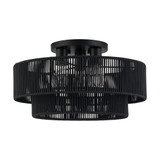 Acordia 3 Light Large Semi Flush Mount 10 Inch Tall X 18 Inch Wide by Livex - 49134