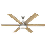 Warrant 6 Blade Ceiling Fan with Light Kit 60 Inch Wide by Hunter Fans - 59461