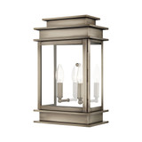 Princeton 2 Light Candle Style Outdoor Wall Lantern 15 Inch Tall by Livex - 2016