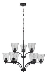 Tyler 9 Light Large 2 Tier Chandelier by Craftmade - 50229