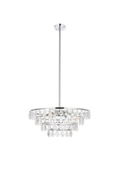 Ella 6 Light Large Pendant 24 Inch Wide by Elegant - 1101D24