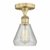 Conesus 1 Light 6 Inch Wide Industrial Semi Flush Mount by Innovations - 616-1F-G27
