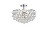 Savannah 3 Light 16 Inch Wide Flush Mount by Elegant - 1107F16