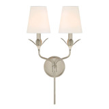 Broche 2 Light Wall Sconce 21 Inch Tall and 12 Inch Wide by Crystorama - 562