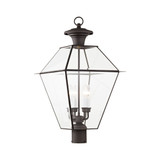 Westover 4 Light Outdoor Post Top Lantern 15 x 27.5 Inches by Livex - 2388
