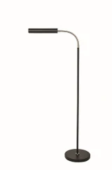 Fusion 1 Light Floor Lamp 52.25 Inches Tall by House of Troy - FN100-BLK/SN