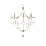 Crystal Lights 8 Light Large Chandelier by Currey Company - 989-8LC