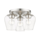 Willow 3 Light 13 Inch Wide Flush Mount by Livex - 46723