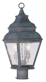 Exeter 4 Light Clear Glass Outdoor Wall Lantern by Livex - 2596