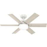 Pacer Ceiling Fan with LED Light Kit and Remote 44 Inch Wide by Hunter Fans - 51205