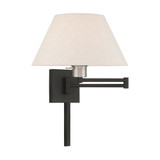 1 Light Swing Arm Wall Sconce 13 Inch Wide by Livex - 40038