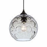Bombay 1 Light Outdoor Small Pendant by Besa - OP-BOMY-BK