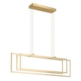 Jestin 3 LED Light Elegant Linear Chandelier by Elan - 84331
