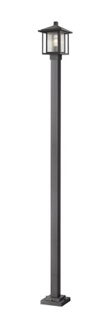 Aspen 1 Light Outdoor Post Mount Lantern 9.25 x 109.27 Inches by Z-Lite - 554PHA