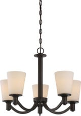 Laguna 5 Light Medium Chandelier by Nuvo - 60-55L