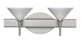 Kona 2 Light Vanity Light 14.63 Inch Wide by Besa - 2SW-KONA