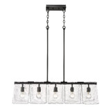 Serenity 5 Light Oversized Linear Pendant by Golden - 6072-LP