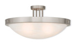 New Brighton 5 Light 24 Inch Wide Semi Flush Mount by Livex - 73958