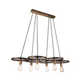 Ravi 6 Light Oversized Chandelier by CWI - 9699P41-54124