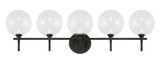 Iissa 20W 5 LED Bath Vanity 10.25 Inch Tall and 35.38 Inch Wide by Eurofase - 4891-5
